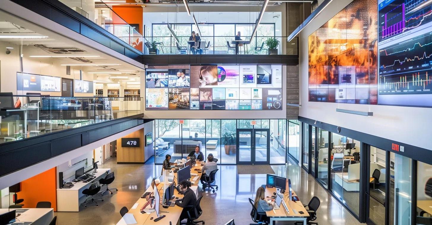 a a sleek modern office filled 69ef1b44 1364 4640 9e25 32fcbadb39b2webp