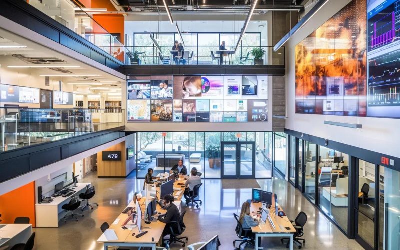 a a sleek modern office filled 69ef1b44 1364 4640 9e25 32fcbadb39b2webp